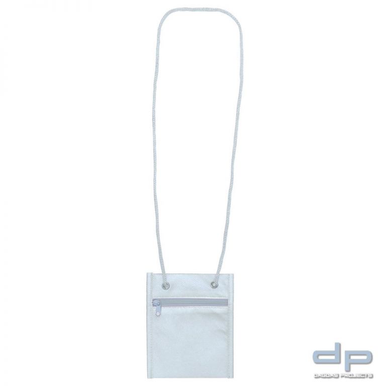 PP-Brustbeutel mit silber Reflektierendem Wunschtext in verschiedenen Farben