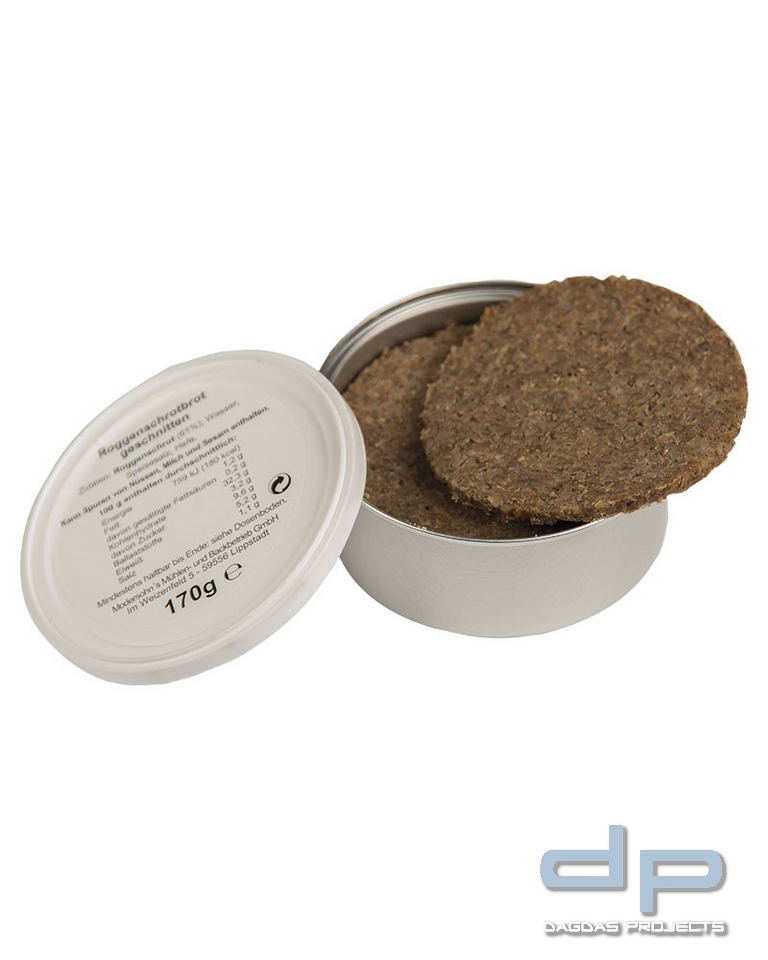 BW DOSENBROT 170GR. (ROGGENSCHROT,GESCHNITTEN) 48 Dosen