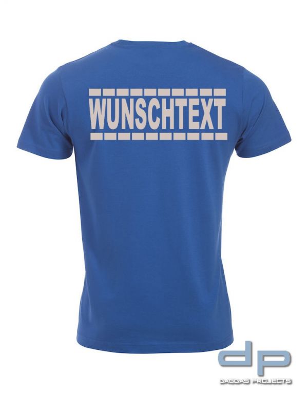Clique New Classic-T Shirt mit Wunschaufdruck gestrichelte Linien in verschiedenen Farben