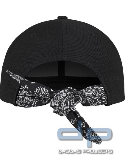 Bandana Tie Snapback in Schwarz oder Weiß