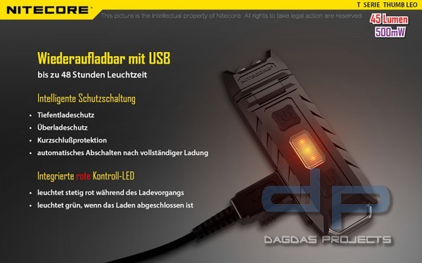 NITECORE THUMB (HOCHLEISTUNGS-LAMPE LED)