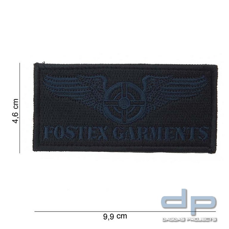 Emblem Stoff Fostex Garments (blau)