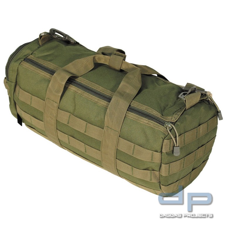 Einsatztasche, rund, "MOLLE", oliv