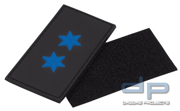 3D Dienstgradabzeichen Polizeimeister (2 Sterne)