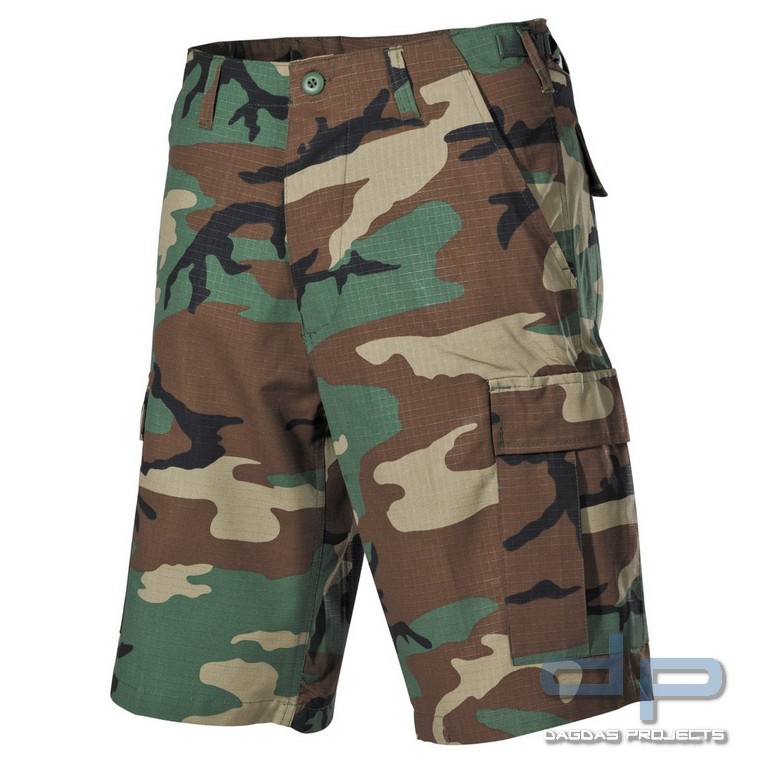 US BDU Bermuda, Rip Stop, woodland