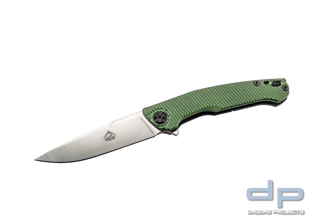 Einhandmesser Green Aluminium