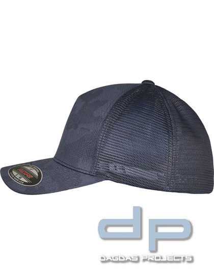 Flexfit Jaquard Camo Cap in Navy und Weiß in verschiedenen Größen