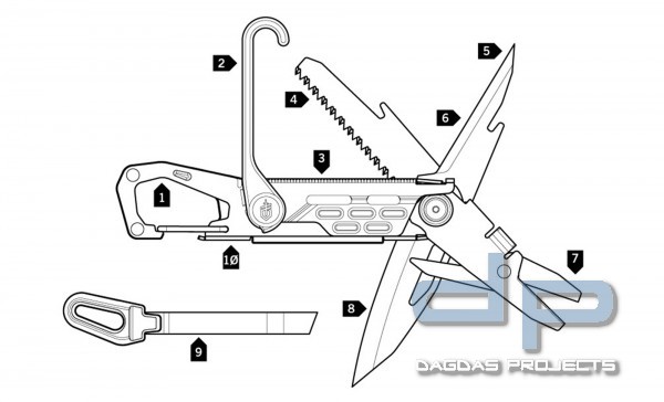 GERBER STAKE OUT MULTIFUNKTIONS-TASCHENMESSER IN VERSCHIEDENEN FARBEN