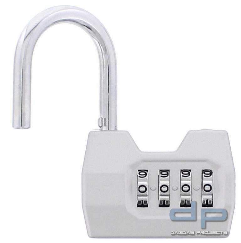 Zahlen-Vorhängeschoss Weiß