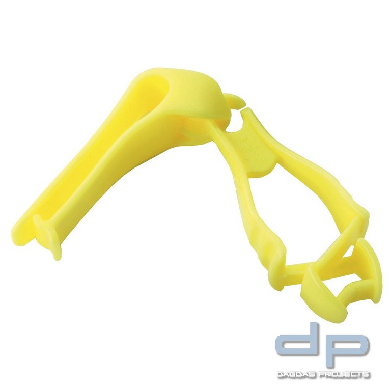 Handschuhclip Grabber, Klammer/Clip Farbe Gelb