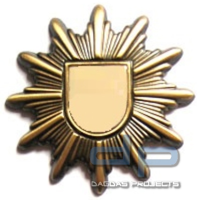 Mützenstern mit Druckknopf, gold