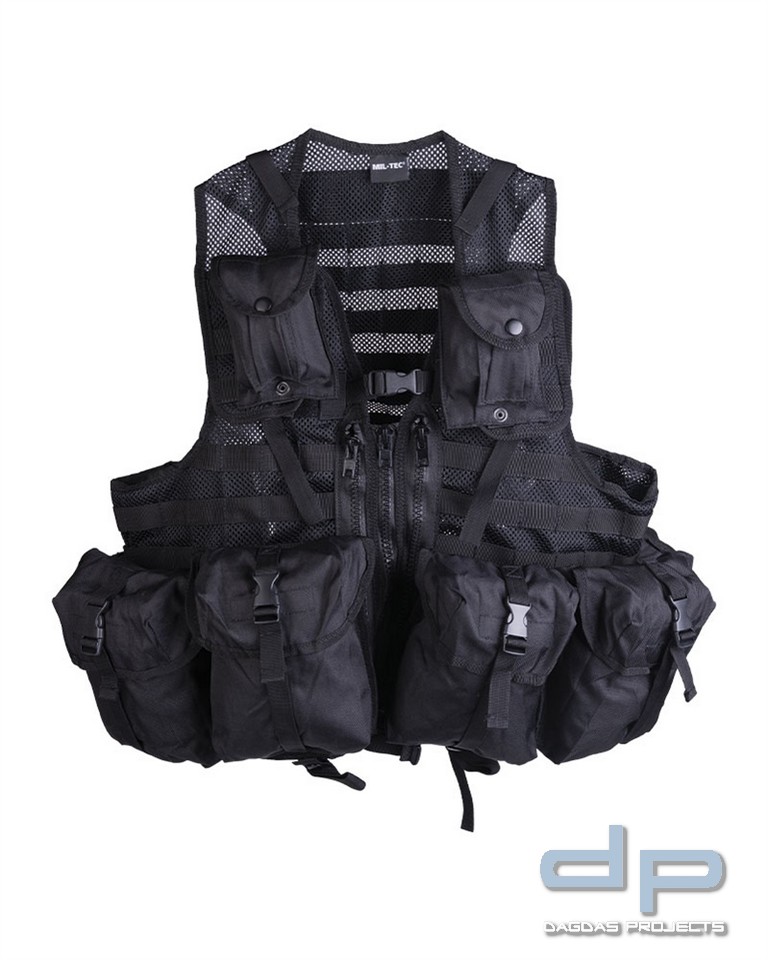 Tactical Weste Modular System schwarz VPE 2