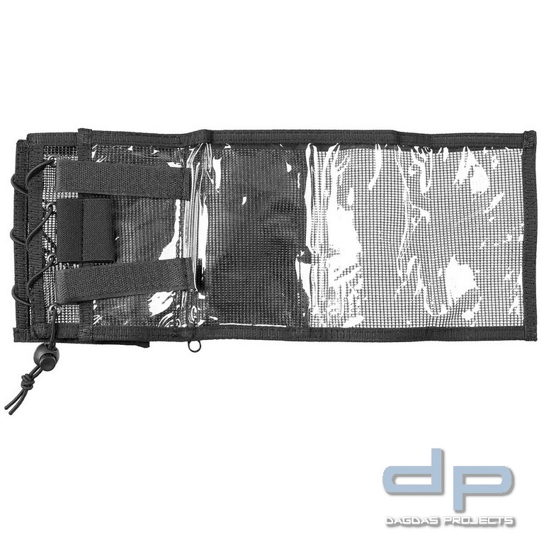 Armtasche, schwarz, Geld- und Kartenfach