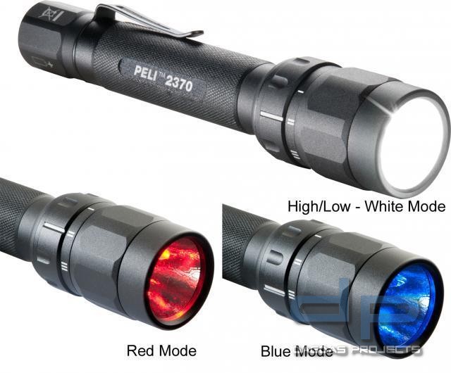 2370 LED Lampe mit weißem Licht und Nachtsicht rot / blau