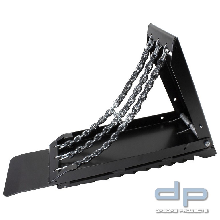 Dönges Unterlegkeil klappbar ähnlich DIN 14584 bis 50kN, 750 x 200 x 98 mm