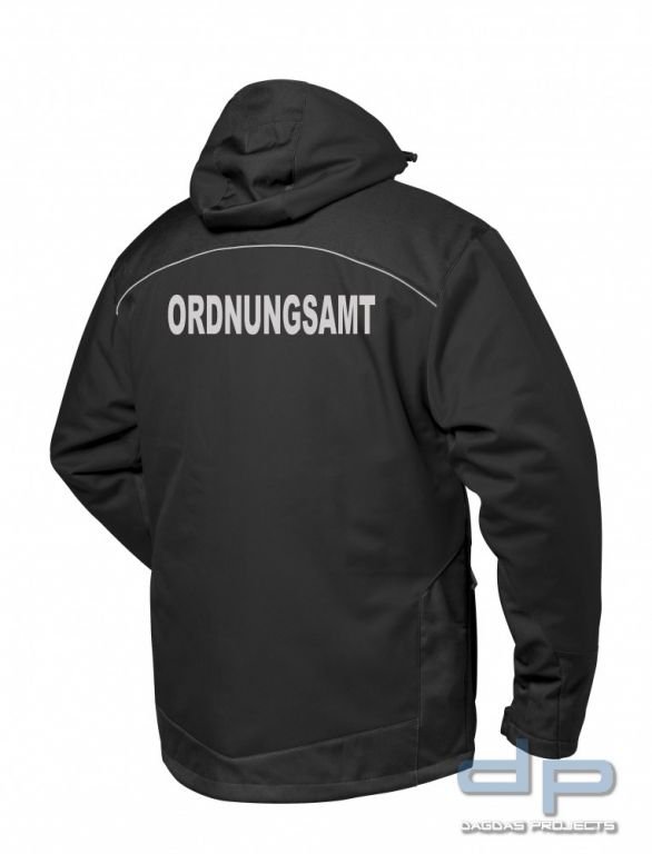 Winter Softshelljacke wind- und wasserdicht mit Aufdruck nach Wunsch in reflex silber
