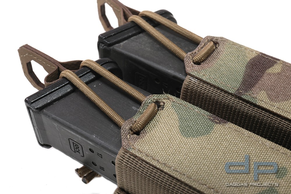WAS Laser Cut Double Bungee Pistol Mag Pouch