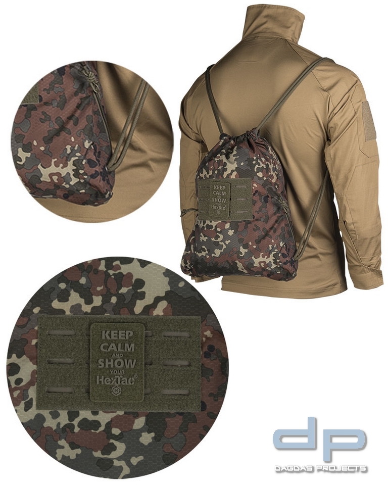 SPORTBEUTEL HEXTAC® FLECKTARN VPE 5