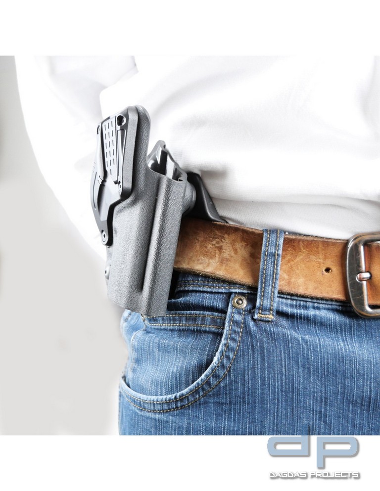 BIANCHI® 1008 Paddleholster, Kunststoff, schwarz, bis 45 mm Gürtelbreite