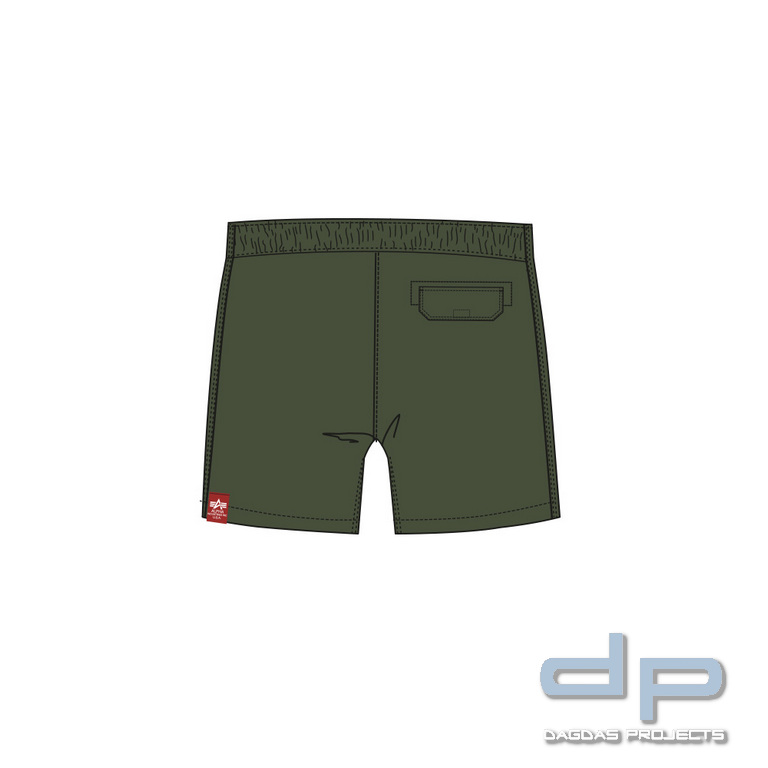 Alpha Industries Badehose Basic Swim Short Farbe: dark olive
