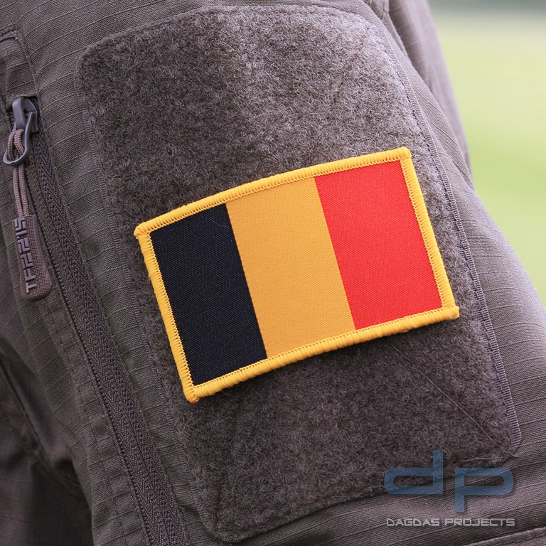 Emblem Stoff fein gewebte Flagge Belgien