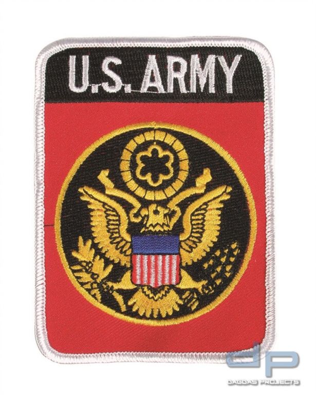 US ZUGEHÖRIGKEITSABZEICHEN TEXT. US ARMY 10 Stück
