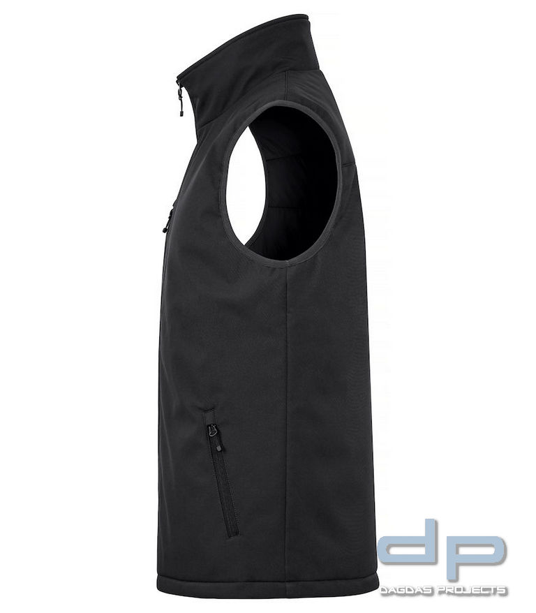 Behörden Padded Softshell Weste in verschiedenen Farben mit Aufdruck nach Wunsch in reflex silber