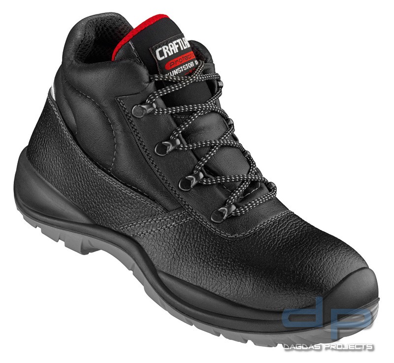 Schnürstiefel  ÜK S3 mit weißen Nähten