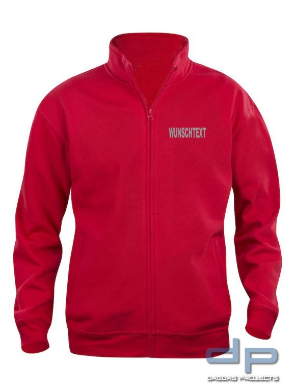 Sweat Jacke Behörde mit Wunschaufdruck in verschiedenen Farben