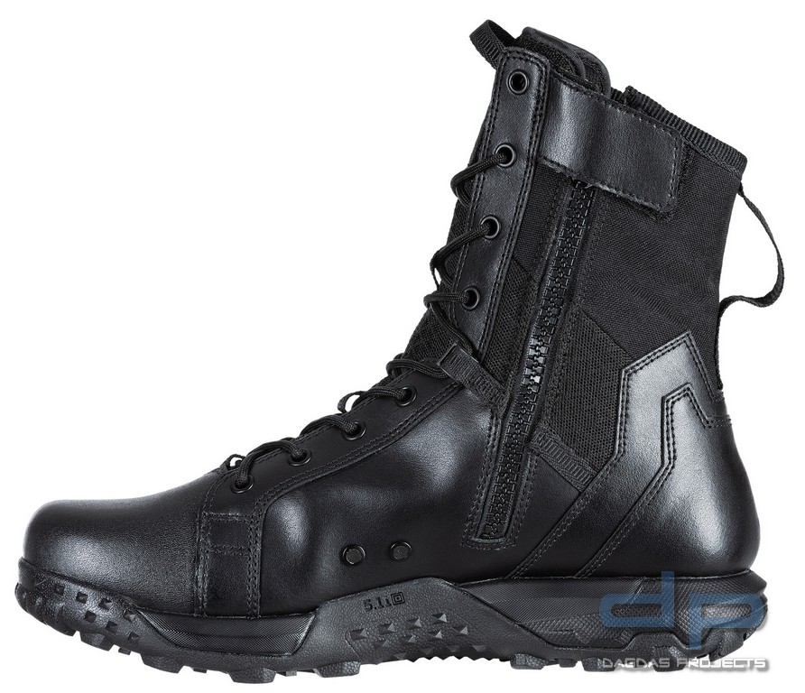 5.11® A/T 8" SIDE ZIP BOOT EINSATZSTIEFEL IN SCHWARZ