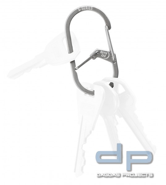 NITE IZE G-SERIES S-BINER KARABINER EDELSTAHL Farbe :Silber Größe S