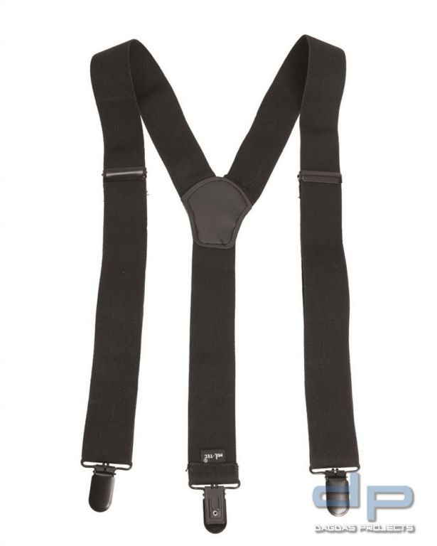 Hosenträger mit Clip schwarz VPE 5
