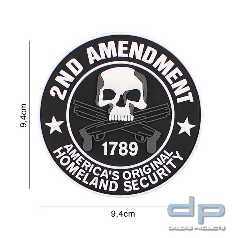 Emblem 3D PVC 2nd Amendment