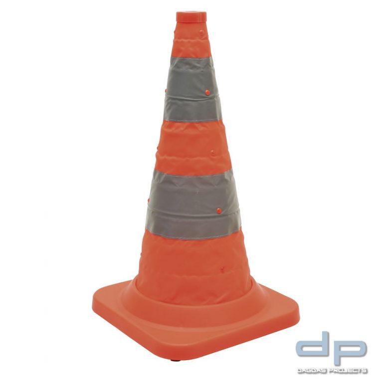 Faltleitkegel blinkend, Pro-Version, 75 cm