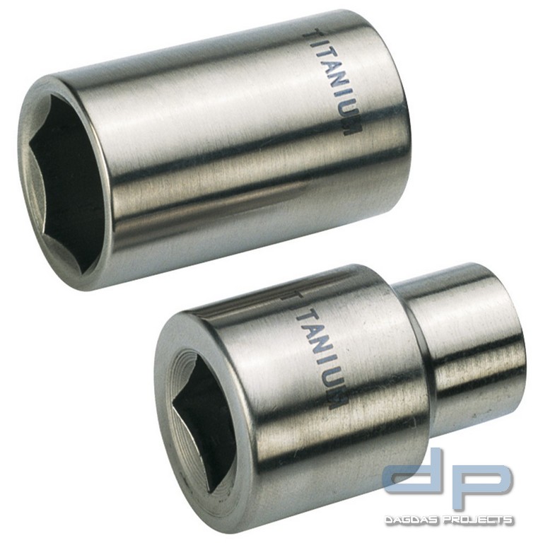 Sechskantsteckschlüsseleinsatz 1/4", Titan, SW 6 mm