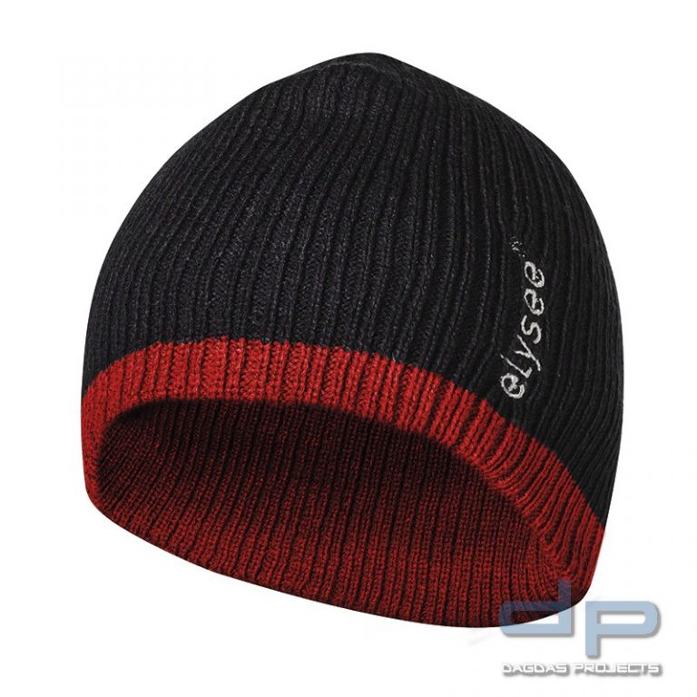 Thinsulate®-Mütze in Schwarz/Rot VPE 12