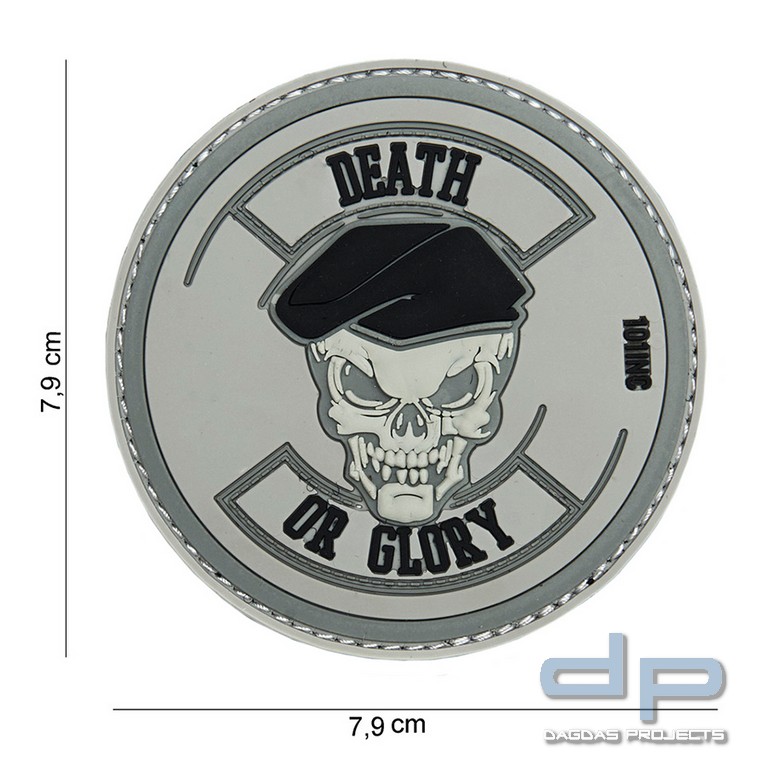 Emblem 3D PVC Death or Glory grau