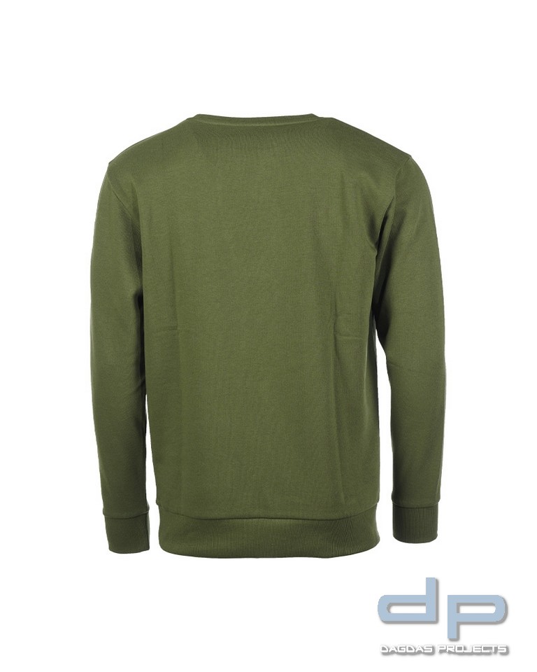 SWEATSHIRT M.DRUCK ′TOP GUN′ OLIV VPE 2