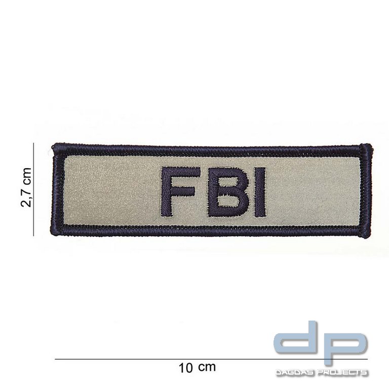 Emblem Stoff FBI klein