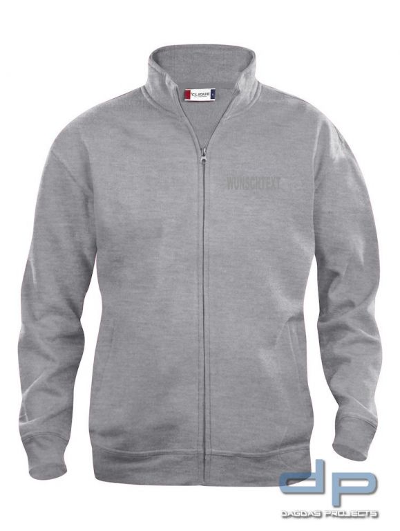 Sweat Jacke Behörde mit Wunschaufdruck in verschiedenen Farben