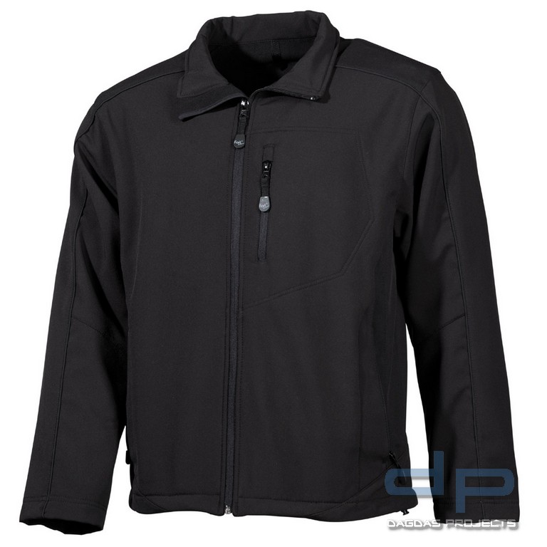 Soft Shell Jacke, "Lusen", schwarz