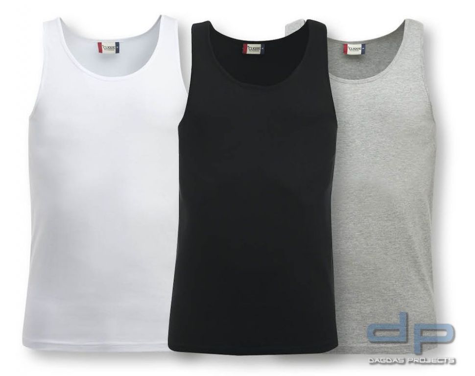 Clique Classic Tanktop mit Wunschaufdruck in verschiedenen Farben