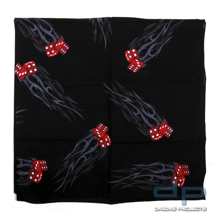 Bandana groß mit Würfel