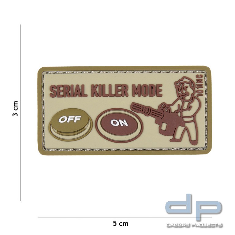 Emblem 3D PVC Serial Killer beige