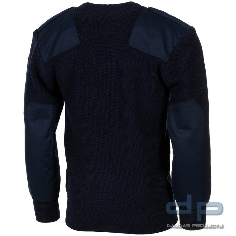 BW Pullover, mit Brusttasche, blau
