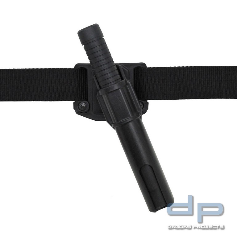 Schlagstockhalter, 16 cm, drehbar, schwarz