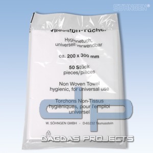 Vliestücher 200 x 300 mm Packung mit 50 Stück