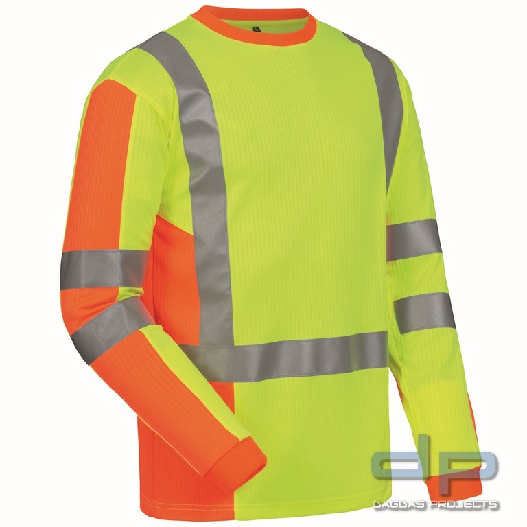 UV- UND WARNSCHUTZ-LANGARM-SHIRT mit Aufdruck nach Wunsch auf Brust und Rücken
