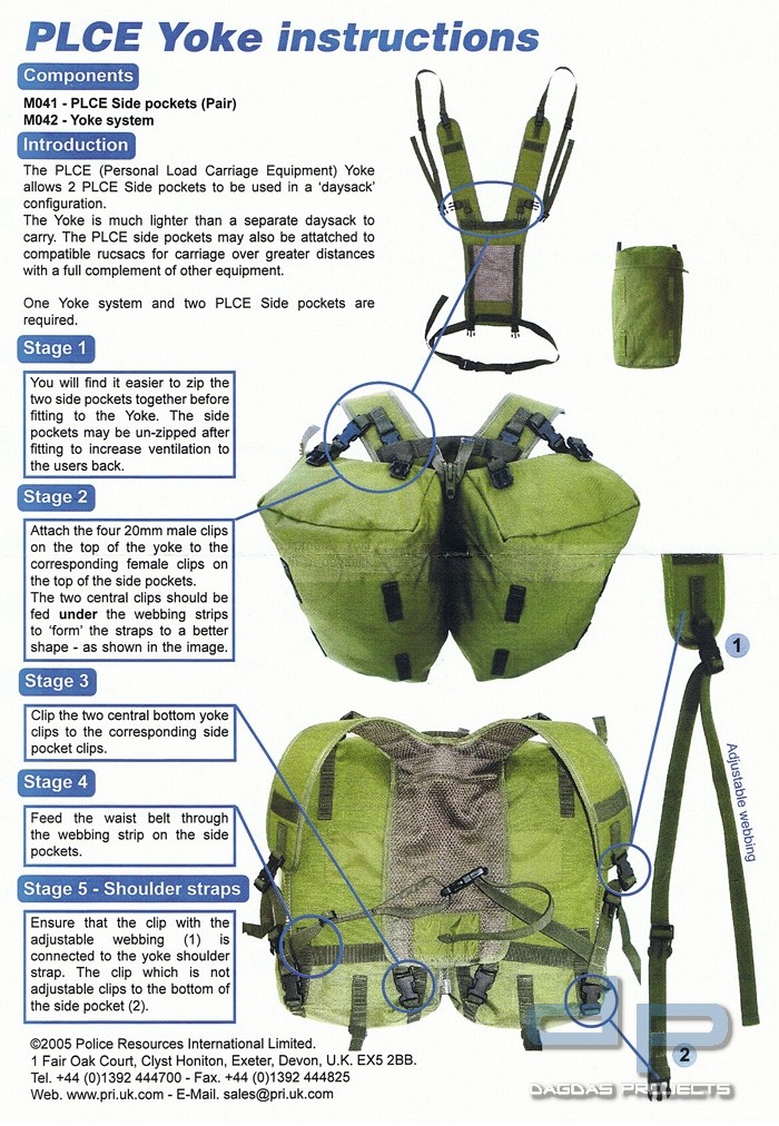 Karrimor PLCE Yoke System in verschiedenen Farben