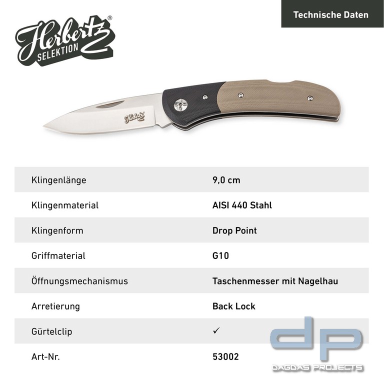 Taschenmesser G10 mit Heftschalen aus schwarzem und grünem G10